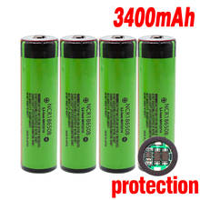 18650 аккумулятор 3400 мАч 3,7 в литиевая батарея для NCR18650B 3400 мАч подходит для фонарика для защиты батареи 2024 - купить недорого