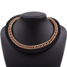 Collar de cadena hecho a mano para mujer, gargantilla de estilo Punk, joyería de lujo, nuevo diseño 2024 - compra barato
