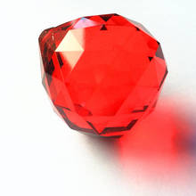 20pcs/lot Red Color 40mm Crystal Prism  Faceted  Ball Feng Shui Ball Free Shipping For Wedding Party And Event Supplies 2024 - buy cheap