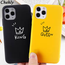 Queen King Phone Case for iPhone 6s 7 8 11 12 Mini Plus Pro X XS Max XR Crown Cases Soft Silicone Fitted Back Accessories Cover 2024 - buy cheap