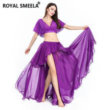 Chiffon Top Skirt Women's belly dance costumes belly dance top and skirts belly dance clothes practice clothes belly dance wear 2024 - buy cheap