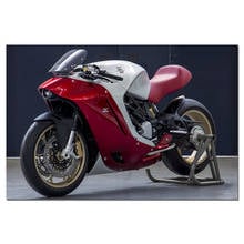 Agusta-pôster de tela para motocicleta f4z, estampa moderna, pintura de parede, quadro para decoração de sala de estar 2024 - compre barato