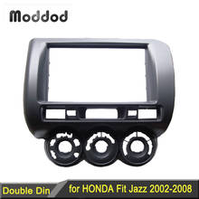 Moldura dupla din para painel honda, som estéreo, gps, dvd e cd, lhd ou rhd 2024 - compre barato