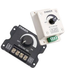 Regulador de intensidad LED para lámpara, controlador de brillo ajustable DC12V/24V 8A 30A para tira de luz LED de un solo Color 5050 3528 2024 - compra barato