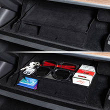 Vxvb Новинка для Tesla Model 3 S X Y Model3 2021 автомобильные аксессуары центральный подлокотник коробка для хранения и поддержания порядка коробка для перчаток Двойная модель три 2024 - купить недорого