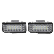 Luz de led para placa de licença, luz branca 6500k, w203, 5d, w211, w219, 1 par com 18 leds 2024 - compre barato