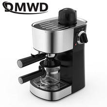 DMWD Semi-Automatic Espresso Steam Coffee Machine Milk Foam Bubble Maker Foamer 5Bar Italian Cappuccino Tea Brewing Glass Pot EU 2024 - buy cheap