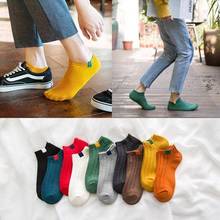 Nova moda criativa engraçado meias masculinas invisível baixo corte tornozelo meias verão casual respirável curto unisex coton & feminino 2024 - compre barato