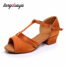 Sapatos de dança latina das crianças zapatos de baile latino profissional tango jazz sapatos de fundo macio sapatos de dança da moda meninas 2024 - compre barato