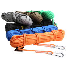 20M 12KN Climbing Rappelling Rope Accessory Cord Safety Sling 9.5mm + Carabiners Paracord 2024 - buy cheap