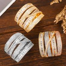 Женское кольцо с бусинами GODKI, перекрестное кольцо с свадебные с кубическим цирконом, изящное пляжное кольцо в богемном стиле, Подарочная бижутерия 2024 - купить недорого