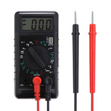AC/DC LCD Digital Multimeter Mini Pocket Multimeter Voltmeter Ammeter Ohm Tester with Buzzer +Lead Test 2024 - buy cheap