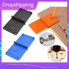 Dropship 35mm 40mm Hinge Hole Drilling Guide Locator Hole Opener Template Door Cabinets DIY Tools For Woodworking Hand Tools Set 2024 - buy cheap