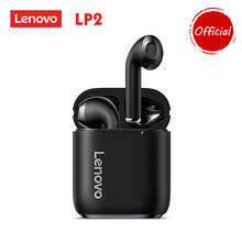 Lenovo livepods lp2 fones de ouvido bluetooth 5.0 tws estéreo com redução ruído aac ipx5 verdadeiro à prova dwireless água sem fio 2024 - compre barato
