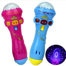 Светящиеся игрушки для детей, Забавные музыкальные игрушки, беспроводная модель микрофона, светящаяся музыкальная игрушка для караоке, Новая беспроводная игрушка 2024 - купить недорого