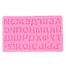 Moldes de silicone de letras russas, alfabeto 3d, para fondant, resina epóxi, artesanato, lx9e 2024 - compre barato