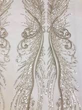 Special Nigerian embroidery net fabric best quality beaded tulle mesh lace JIANXI.C-726807 for sawing 2024 - buy cheap