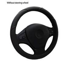 Capa universal para volante de carro, couro artificial, tecido, peças de carro, acessórios para volante 2024 - compre barato