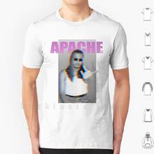 Apache 207 Glitch T Shirt DIY Cotton Big Size 6xl Apache 207 Ntm Lomepal Glitch Hip Hop 2024 - buy cheap