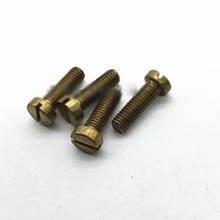 M1.6 M2 Brass Slotted Screw Cylindrical head Bolts Screws GB65 3-10mm Length 2024 - buy cheap