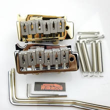 Guitar Parts WILKINSON WVP Electric guitar Tremolo System Bridge 2 Point Steel Saddle Tremolo System Chrome Silver Golden 2024 - buy cheap