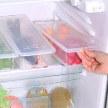 Organizador para geladeira e congelador, caixa de plástico transparente para armazenamento de alimentos, armazenamento de geladeira 2024 - compre barato