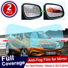 for Opel Mokka Model X 2013~2019 Car Rearview Mirror Protective Film Anti Dazzle Waterproof Rainproof Anti Fog Car Sticker 2014 2024 - buy cheap