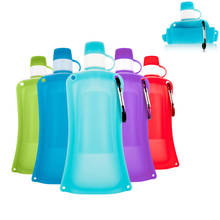 Foldable Sports Water Bottle Portable Drinking Bottle Folding Bottle Cup Collapsible Drinkware BPA Free 2024 - buy cheap