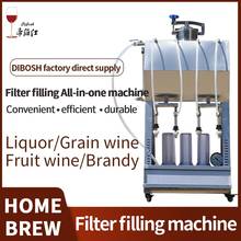 Máquina integrada de filtragem e enchimento de vinho, bebidas e bebidas com filtro de membrana 2024 - compre barato