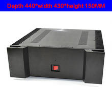 KYYSLB 440*430*150mm Aluminum Alloy Class A Post Level Amplifier Chassis Box House DIY with Cooling Holes Amplifier Case Shell 2024 - buy cheap