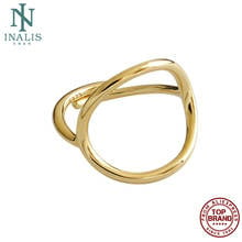 INALIS Circular Ring For Women S925 Sterling Silver Simple Korean Style Ring Hollow Charm Geometry Fine Jewelry Festival Gifts 2024 - buy cheap