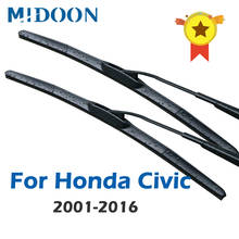 MIDOON Wiper Front Hybrid Wiper Blades For Honda Civic 8 Civic 9 Hatchback Tourer Europe Model Windscreen wiper 2005-2011 2024 - buy cheap