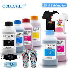 Botella de tinta de sublimación, 6x250ml, para Epson P50, P60, T50, 1390, 1400, L800, Ciss 2024 - compra barato