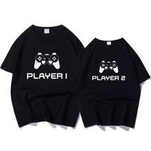 Camisetas de manga corta para hombre y mujer, camisa con letras estampadas para parejas, playeras de verano 2024 - compra barato