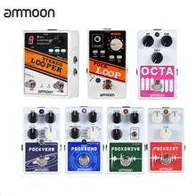 Ammoon-Pedal de efecto de guitarra Looper POCK LOOP, 11 bucles, soporta 1/2 y 2X funciones de reproducción de velocidad inversa, True Bypass 2024 - compra barato