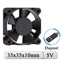 2Pcs Gdstime DC Brushless 5V Fan 35x35x10mm 35mm Dupont Plug Axial  PC Computer Laptop Cooler Fan 35mmx10mm 3.5cm Cooling Fan 2024 - buy cheap