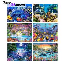 Ever Moment Diamond Painting Underwater World DIY Full Square Resin Drill Handmade Embroidery Home Artwork Decoration ASF2149 2024 - buy cheap