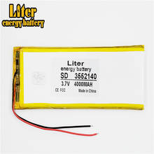 New 3.7 V lithium polymer battery rechargeable battery 3552140 pl 4000 mah tablets 2024 - buy cheap