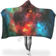 Starry Sky Galaxy Hooded Blanket 3D print Wearable Blanket Adults men women Polynesian Drop Shipping 05 2024 - buy cheap