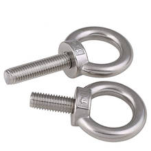 304 A2 Stainless steel Eye Bolt Marine Lifting Eye Bolt Ring Screw Loop Hole for Cable Rope Lifting M3- M24 2024 - buy cheap