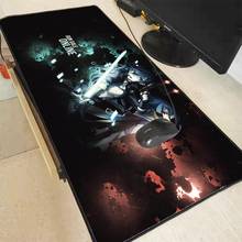 Mairuige sword art online mousepad com borda de bloqueio de velocidade, mousepad de borracha natural à prova d' água para mesa de jogo para csgo dota lol 2024 - compre barato