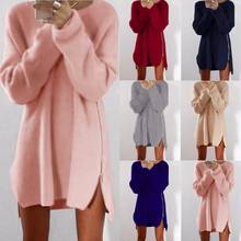 2020 autumn and winter ladies sweater fashion casual long-sleeved pink gray loose sweater plus size ladies pullover knitted swea 2024 - buy cheap