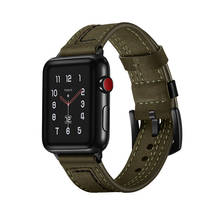 Pulseira de couro para apple watch band 42mm 38mm pulseira de couro loop iwatch 44mm 40mm fecho magnético pulseira apple assistir série 5 4 3 2024 - compre barato