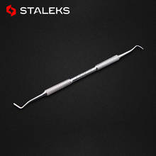 STALEKS High Quality Dual-ended Groove Clean Cuticle Pusher Stainless Steel Nail Correction Lifter Remove Nail Dead Skin Tool 2024 - compre barato