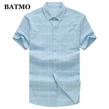 BATMO 2019 Новое поступление Зима и осень толстой плед рубашки для мужчин, мужские рубашки с принтом, размер 827 2024 - купить недорого