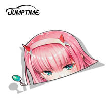 Jump Time-pegatina de vinilo para parachoques de coche, calcomanías de Anime impermeables de Darling in the Franxx Zero Two Big Head PEEKER, 13cm x 8cm 2024 - compra barato