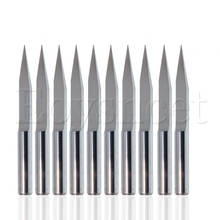 10Pcs Engraving Bits Flat Bottom 0.1mm 25 Degree CNC Router for PCB Board 2024 - buy cheap