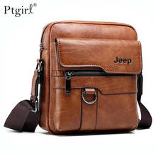 Мужская брендовая сумка-мессенджер Jeep buluo, оранжевая сумка через плечо, деловая Повседневная сумка для документов, сумка на плечо, все сезон... 2024 - купить недорого