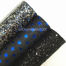 Mini Roll 30x134CM Glitter Fabirc, Chunky Glitter Leather, Glitter Leather Roll For Making Bows  LEOsyntheticoDIY SK295 2024 - buy cheap