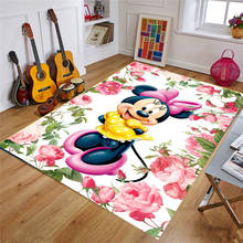 Alfombra de Disney de Minnie y Mickey para bebé, alfombrilla antideslizante para gatear, 80x160cm 2024 - compra barato
